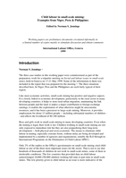 Child labour in small-scale mining: examples from Niger, Peru, and Philippines