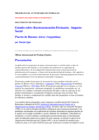 Estudio sobre reestructuración portuaria: impacto social puerto de Buenos Aires (Argentina)