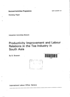 Productivity improvement and labour relations in the tea industry in South Asia