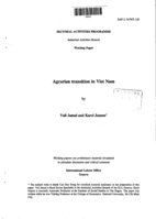 Agrarian transition in Viet Nam