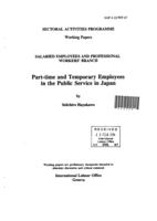 Part-time and temporary employees in the public service in Japan
