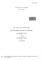 Social and economic implications of tea processing: the experience of India and the experience of Kenya