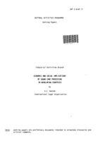 Economic and social implications of sugar cane processing in developing countries