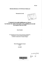 L'industrie du textile-habillement au Maroc: les besoins des chefs d'entreprise et les conditions de travail des femmes dans les PME