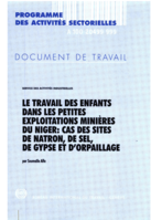 Le travail des enfants dans les petites exploitations minières du Niger: cas des sites de natron, de sel, de gypse et d'orpaillage