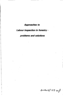 Approaches to labour inspection in forestry: problems and solutions
