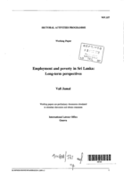 Employment and poverty in Sri Lanka: long-term perspectives