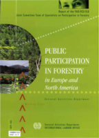 Public partcipation in forestry in Europe and North America: report of the Team of Specialists on Participation in Forestry