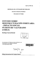 Estudio sobre reestructuración portuaria: impacto social puerto de Valparaíso (Chile)