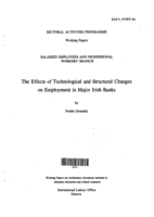 Effects of technological and structural changes on employment in major Irish banks