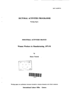 Women workers in manufacturing, 1971-91