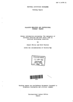 Global information processing: the emergence of software services and data entry jobs in selected developing countries