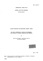 Social protection of artists and performers: the situation in selected industrialised countries