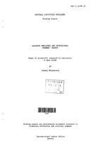 Women in scientific research in Australia: a case study