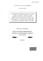 Social and labour consequences of economic and technological change in civil aviation