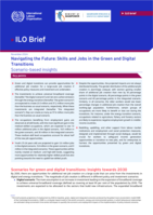 Navigating the future: skills and jobs in the green and digital transitions: scenario-based insights