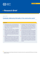 Cambodia: addressing informality in the construction sector