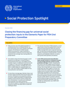Closing the financing gap for universal social protection: inputs to the elements paper for FfD4 2nd preparatory committee