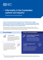 Informality in the Cambodian cashew nut industry: findings and recommendations