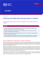 Renting a portable solar energy system in Lebanon: the experience of Deir El Ahmar's Union of cooperatives with Portable Solar Units in Lebanon
