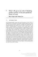 What’s IR got to do with it?: Building gender equality in the post-pandemic future of work