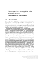 Women workers during global value chain disruptions