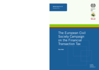 The European civil society campaign on the financial transaction tax