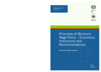 Principles of minimum wage policy: economics, institutions and recommendations