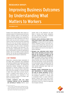 Improving business outcomes by understanding what matters to workers