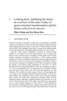 Looking back, redefining the future: an overview of the state of play of green structural transformation and the factors critical to its success