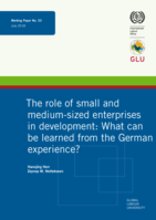 The role of small and medium-sized enterprises in development: what can be learned from the German experience?