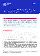 Actuarial valuation of the National Social Security Fund of the Lao People’s Democratic Republic