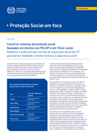 Construir sistemas de proteção social baseados em direitos nos PALOP e em Timor-Leste: mobilizar o potencial das normas de segurança social da OIT para tornar realidade o direito humano à segurança social