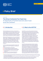 The African continental free trade area: an opportunity to promote social and labour issues across the continent?