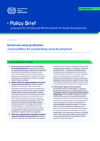 Universal social protection: a precondition for accelerating social development