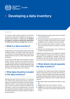 Developing a data inventory