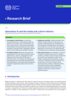 Generative AI and the media and culture industry