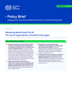 Advancing decent work for all: the role of wage policies, including living wages