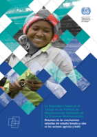 La seguridad y salud en el trabajo en las políticas de abastecimiento sostenible de las empresas multinacionales: resumen de las conclusiones extraídas del estudio llevado a cabo en los sectores agrícola y textil