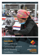 Case study: transparency in Cambodia’s garment sector