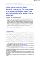 Digital platforms in the Italian domestic care sector: the emergence of an unprecedented corporate logic and its implications for workers’ social protection