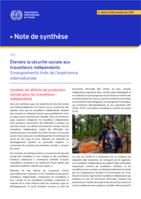 Étendre la sécurité sociale aux travailleurs indépendants: enseignements tirés de l’expérience internationale