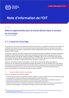 Défis et opportunités pour le travail décent dans le secteur du recyclage