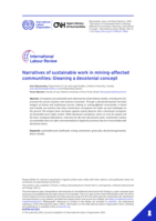 Narratives of sustainable work in mining-affected communities: gleaning a decolonial concept