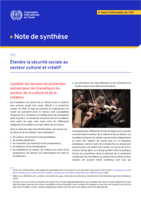 Étendre la sécurité sociale au secteur culturel et créatif