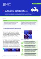 Cultivating collaborations: strengthening Pakistan’s fruit and vegetable sector through value addition and skills improvements for both Afghan refugee and host farmers
