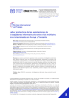 Labor protectora de las asociaciones de trabajadores informales durante crisis múltiples interrelacionadas en Kenya y Tanzanía