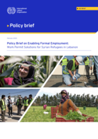 Policy paper on enabling formal employment: work permit solutions for Syrian refugees in Lebanon