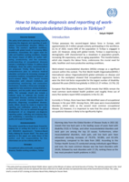 How to improve diagnosis and reporting of work-related musculoskeletal disorders in Türkiye?