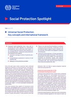 Universal social protection: key concepts and international framework